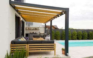 Hliníková pergola krytina polykarbonát prípadne so sklom