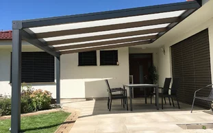 Hliníková pergola krytina polykarbonát prípadne so sklom