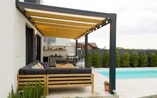 hliníková pergola zastrešenie terasy
