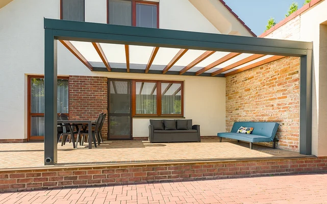 hliníková pergola zastrešenie terasy