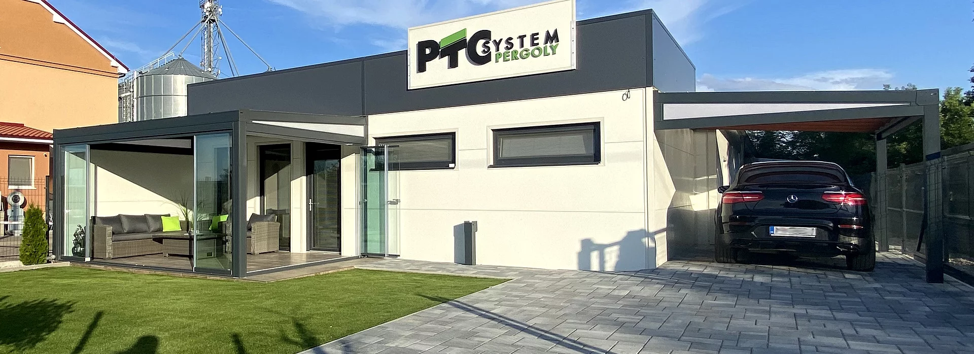 Hliníkové pergoly PTC systém kontakt