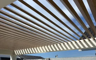 lamelová pergola