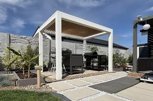 lamelová pergola s fixnými lamelami 4