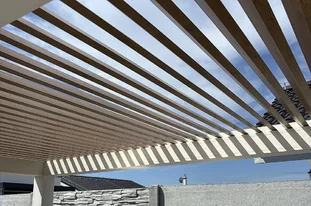 lamelová pergola s fixnými lamelami 5