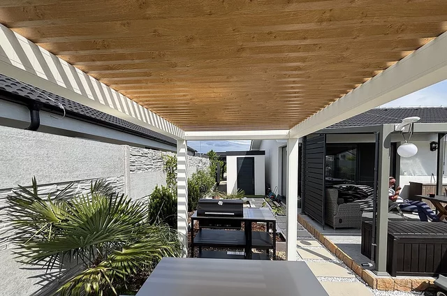 lamelová pergola s fixnými lamelami 6