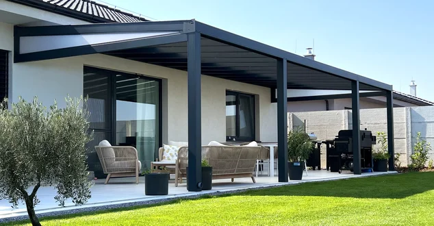Pergola pred zasklením