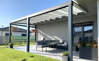 Pergola PTC dvojfarebná kombinácia 7000 x 2500 mm