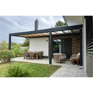 Pergola PTC s drevodekorom 6000 x 3000 mm Pergola PTC s drevodekorom 6000 x 3000 mm
