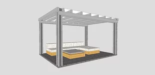 pergola s lexanom II. pergola s lexanom II.