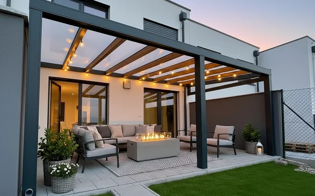 Pergola s osvetlením