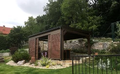 Pergola s posuvným tienením na mieru