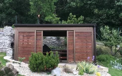 Pergola s posuvným tienením na mieru