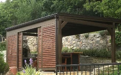 Pergola s posuvným tienením na mieru