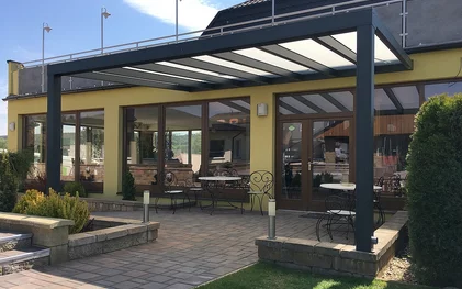 Prístrešok na terasu moderná hliníková pergola