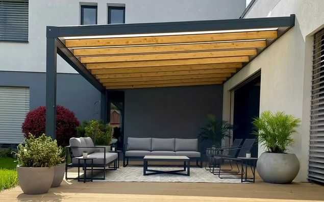 Realizácia pergoly na mieru, rozmer 6 x 4 m